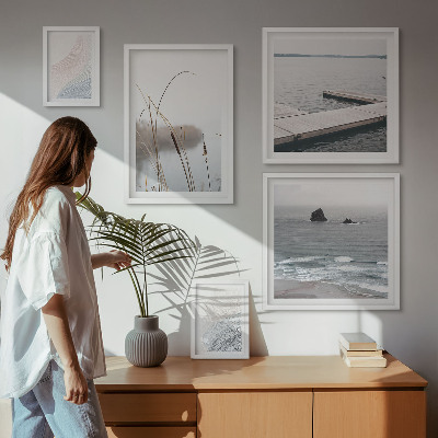Tableau de décoration murale Paysages marins minimalistes