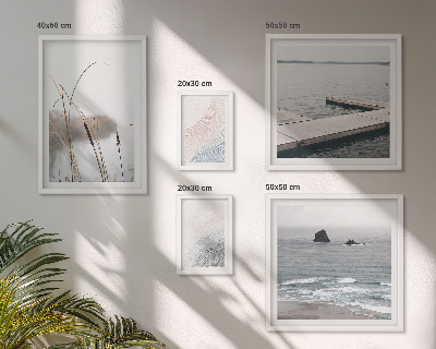 Tableau de décoration murale Paysages marins minimalistes