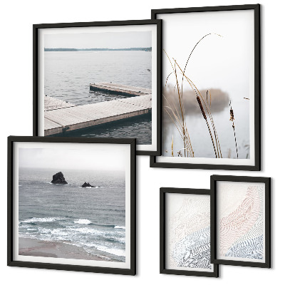 Tableau de décoration murale Paysages marins minimalistes
