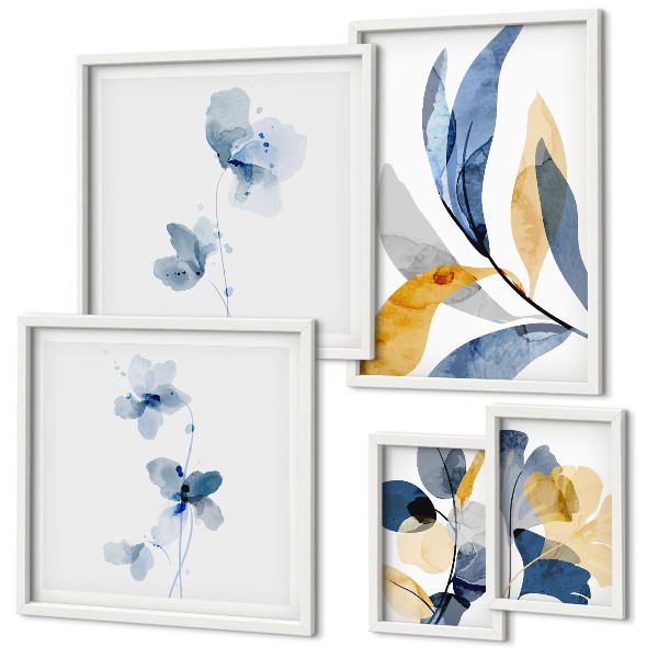 Tableau de décoration murale Motifs végétaux dans les intérieurs pastel