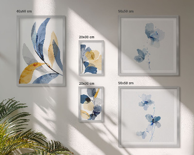 Tableau de décoration murale Motifs végétaux dans les intérieurs pastel