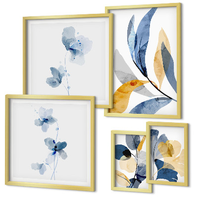 Tableau de décoration murale Motifs végétaux dans les intérieurs pastel