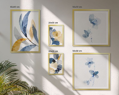 Tableau de décoration murale Motifs végétaux dans les intérieurs pastel
