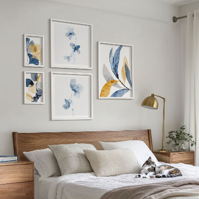 Tableau de décoration murale Motifs végétaux dans les intérieurs pastel