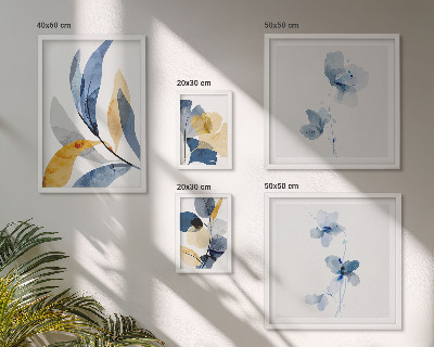 Tableau de décoration murale Motifs végétaux dans les intérieurs pastel