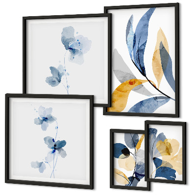 Tableau de décoration murale Motifs végétaux dans les intérieurs pastel