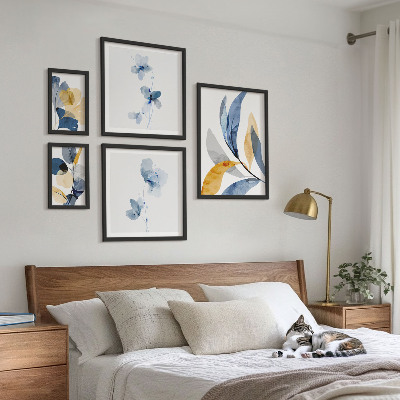 Tableau de décoration murale Motifs végétaux dans les intérieurs pastel
