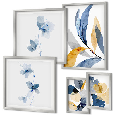 Tableau de décoration murale Motifs végétaux dans les intérieurs pastel