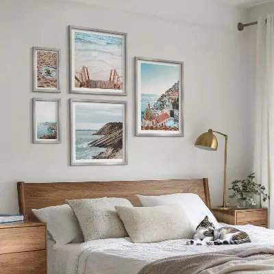 Tableau de décoration murale représentant des villes italiennes, des plages et une ambiance de détente