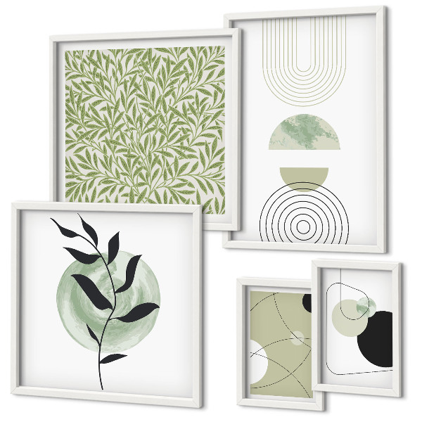 Tableau de décoration murale Plantes géométriques abstraites