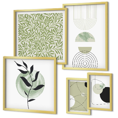 Tableau de décoration murale Plantes géométriques abstraites