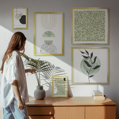 Tableau de décoration murale Plantes géométriques abstraites