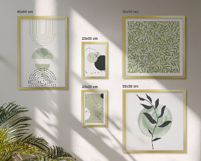 Tableau de décoration murale Plantes géométriques abstraites