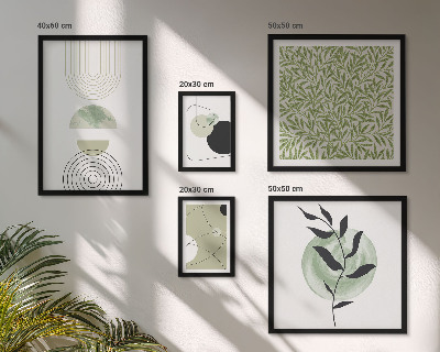 Tableau de décoration murale Plantes géométriques abstraites