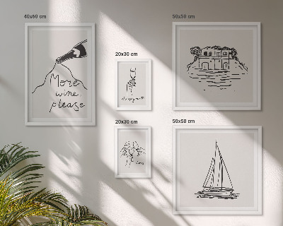 Tableau de décoration murale Graphismes élégants sur le vin pour une détente absolue