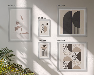 Tableau de décoration murale Portraits géométriques élégants