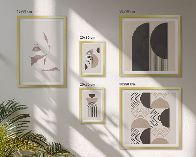 Tableau de décoration murale Portraits géométriques élégants