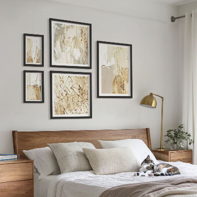 Ensemble de 5 tableaux Textures modernes abstraites