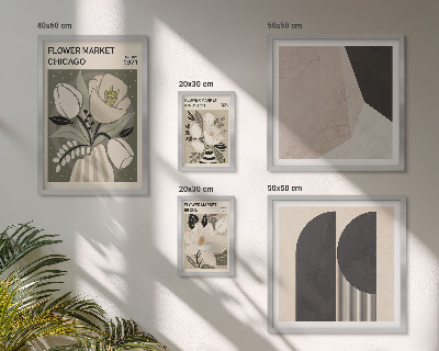 Lot de tableaux encadrés Compositions florales élégantes