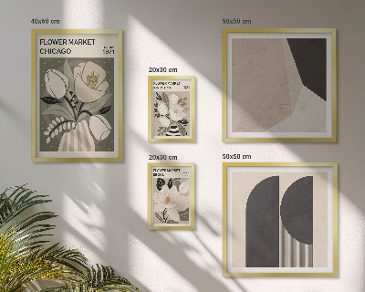 Lot de tableaux encadrés Compositions florales élégantes