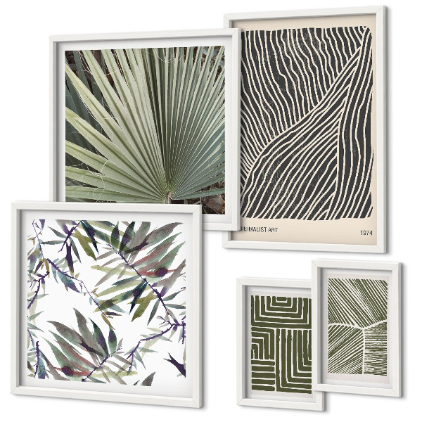 Tableau de décoration murale Motifs végétaux minimalistes