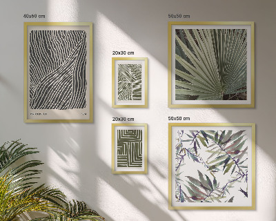 Tableau de décoration murale Motifs végétaux minimalistes