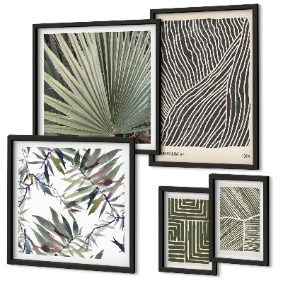 Tableau de décoration murale Motifs végétaux minimalistes