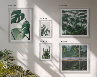 Ensemble de 5 tableaux Inspirations végétales tropicales