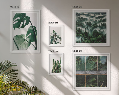 Ensemble de 5 tableaux Inspirations végétales tropicales