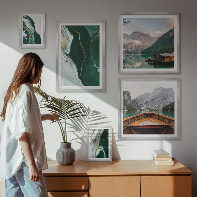 Tableau de décoration murale Paysages verdoyants, eau, montagnes