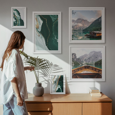 Tableau de décoration murale Paysages verdoyants, eau, montagnes