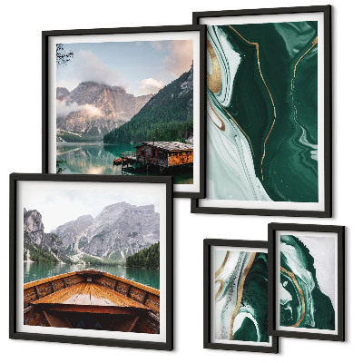 Tableau de décoration murale Paysages verdoyants, eau, montagnes
