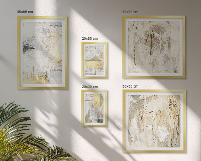 Lot de tableaux encadrés Motifs abstraits élégants