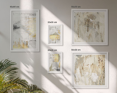 Lot de tableaux encadrés Motifs abstraits élégants