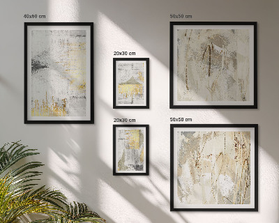 Lot de tableaux encadrés Motifs abstraits élégants