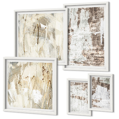 Tableau de décoration murale Compositions neutres abstraites
