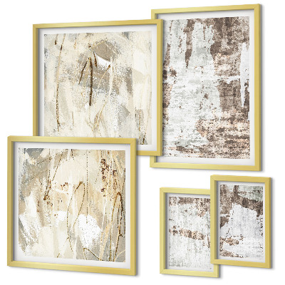 Tableau de décoration murale Compositions neutres abstraites