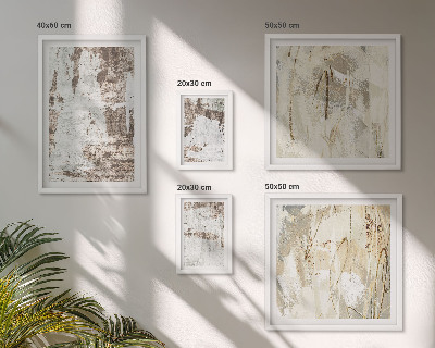 Tableau de décoration murale Compositions neutres abstraites