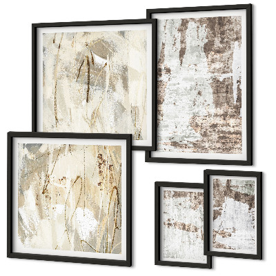 Tableau de décoration murale Compositions neutres abstraites