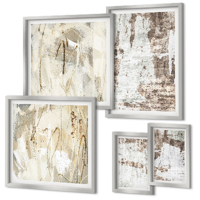 Tableau de décoration murale Compositions neutres abstraites