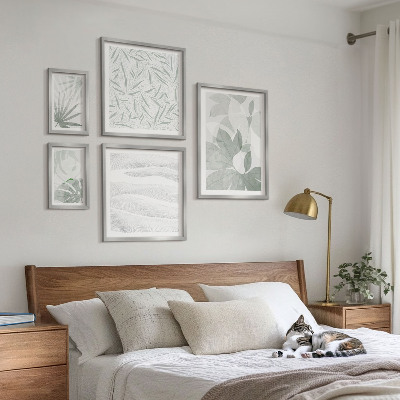 Lot de tableaux encadrés Motifs végétaux