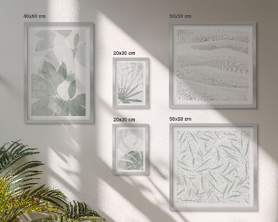 Lot de tableaux encadrés Motifs végétaux