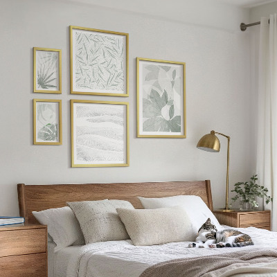 Lot de tableaux encadrés Motifs végétaux