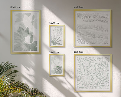 Lot de tableaux encadrés Motifs végétaux