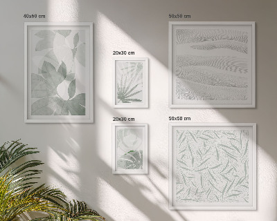 Lot de tableaux encadrés Motifs végétaux