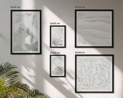 Lot de tableaux encadrés Motifs végétaux