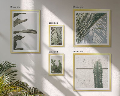 Ensemble de 5 tableaux Accents végétaux modernes