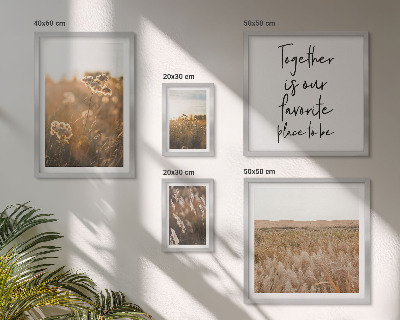 Tableau de décoration murale Paysages naturels fleurs citations