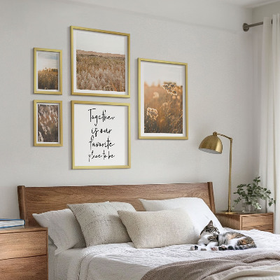 Tableau de décoration murale Paysages naturels fleurs citations