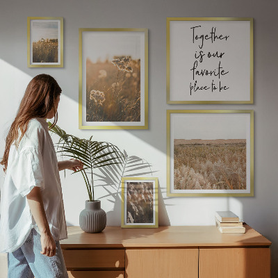 Tableau de décoration murale Paysages naturels fleurs citations